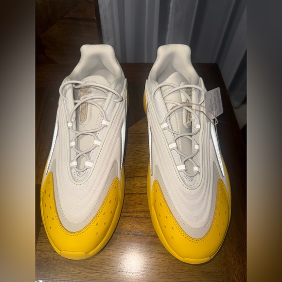 NWT adidas Originals OZELIA "Alumina/Bold Gold/Mag Beige" Men's Shoe SIZE 12 - Picture 5 of 11